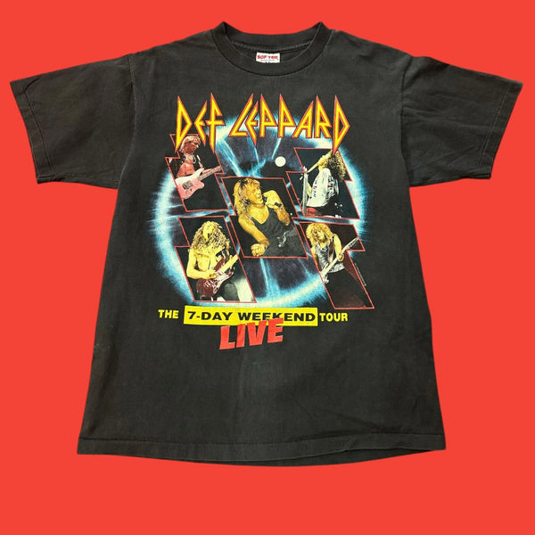 Def Leppard 1992 7 Day Weekend Tour T-Shirt L