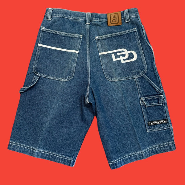 Damani Dada Denim Shorts Size 32