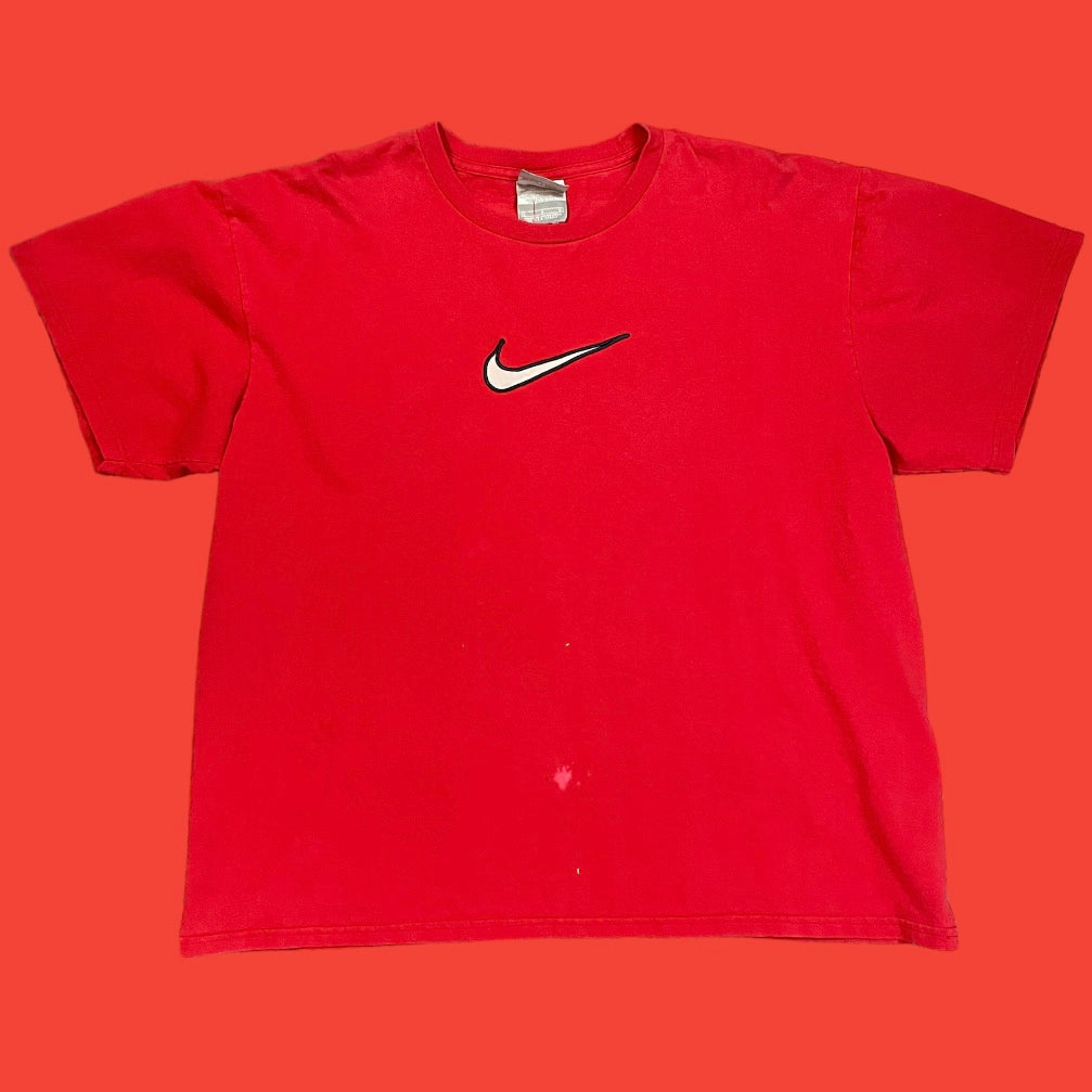 Nike Embroidered Check Sliver Tag T-Shirt L