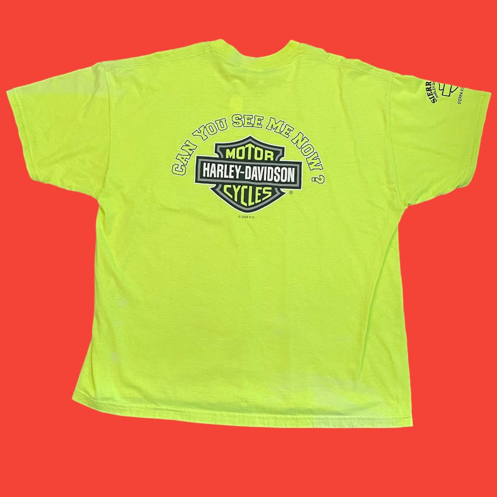 Harley Davidson Neon Can You See Me Now? T-Shirt 2XL