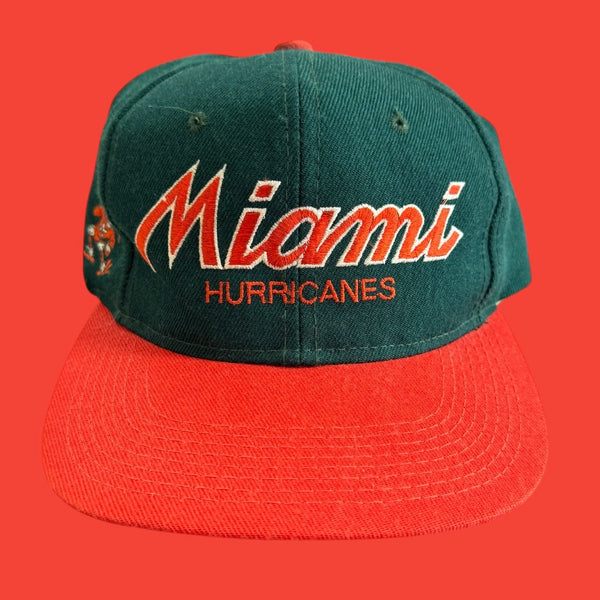 Miami Hurricanes Script Sports Specialties Snapback