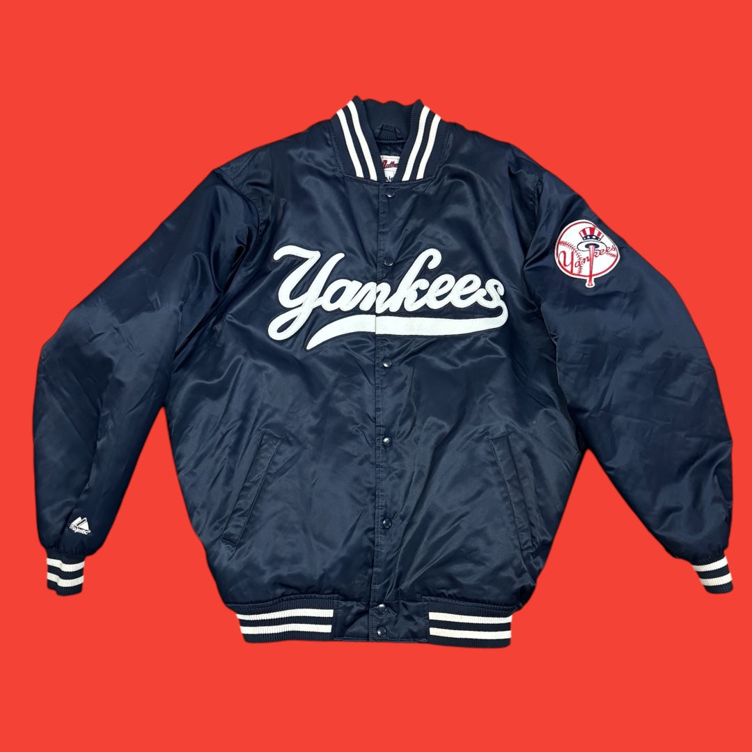 Vintage Yankees Satin Jacket Majestic XL