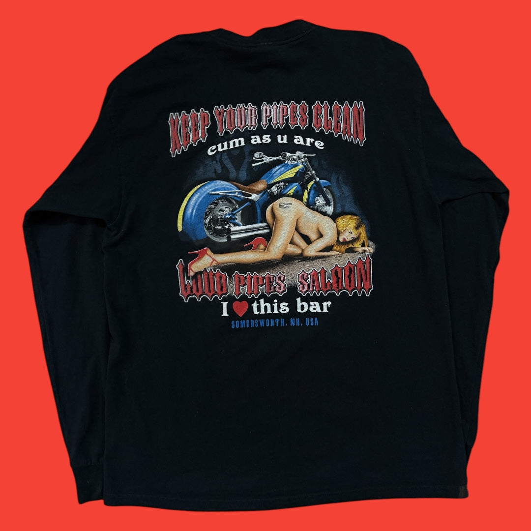 Loud Pipes Saloon Long Sleeve T-Shirt L