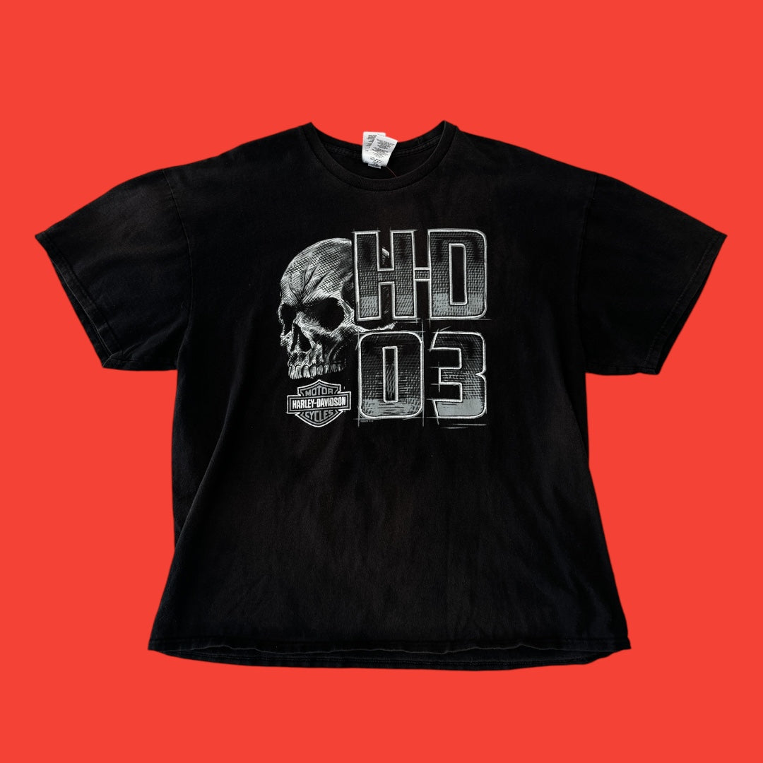 2003 H-D Skull T-Shirt 2XL