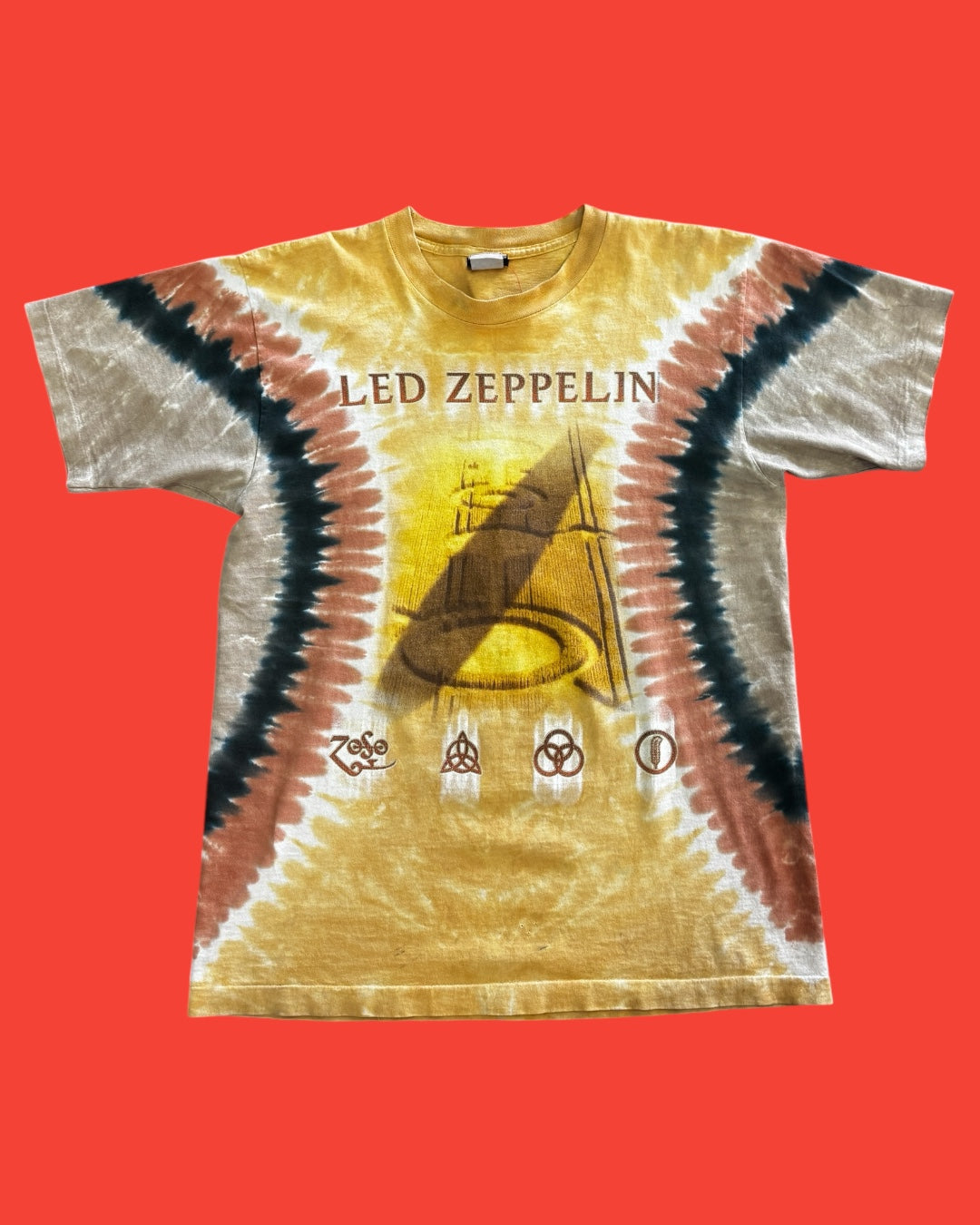 Vintage Led Zeppelin Liquid Blue T-Shirt L